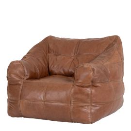 icon® Oxford Luxury Real Leather Armchair, Tan
