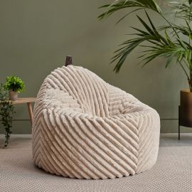icon® Cocoon Ribbed Faux Fur Chair