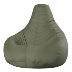 Veeva® Recliner Indoor-Outdoor Gaming Bean Bag, olive white background