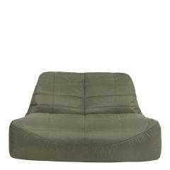 Veeva® Vista 2-Seater Indoor Outdoor Sofa Bean Bag in olive with white background