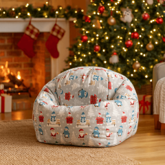 icon® Kids Festive Santa Claus Print Classic Bean Bag