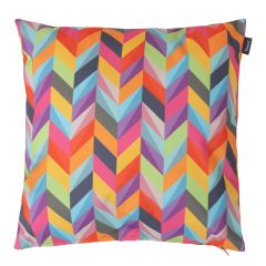 icon® Herringbone Print Indoor-Outdoor Cushion, Multicolour
