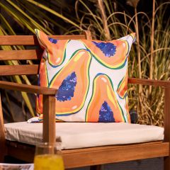 Papaya Fruit Outdoor Cushion