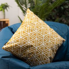 icon® Geometric Print Indoor-Outdoor Cushion, Yellow
