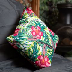 icon® Tropical Flower Indoor-Outdoor Cushion, Multicolour