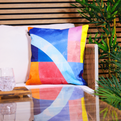 icon® Geometric Print Indoor-Outdoor Cushion
