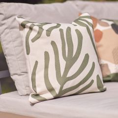 icon® Abstract Leaf Print Indoor-Outdoor Cushion, Multicolour