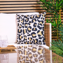 icon® Leopard Print Indoor-Outdoor Cushion, Multicolour