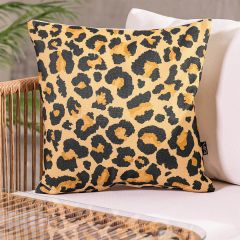 Leopard Print Indoor-Outdoor Cushion, Multicolour