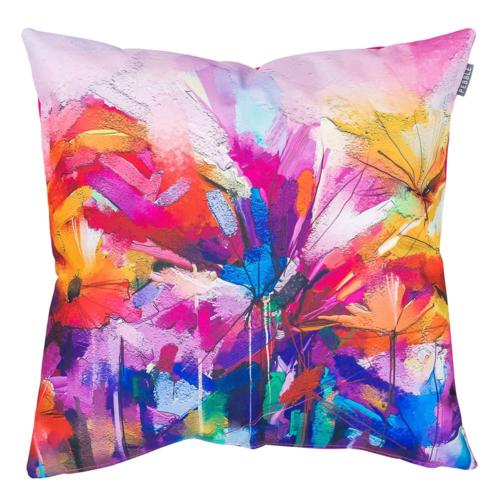 Pink Oil Painting Printed Outdoor Cushion