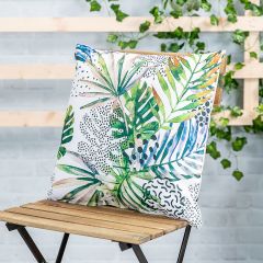 Watercolour Palm Print Outdoor Cushion