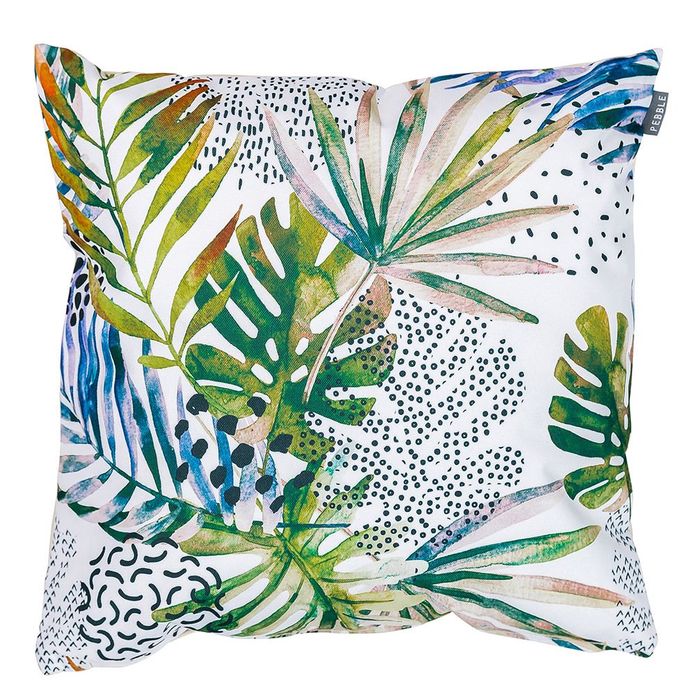 Watercolour Palm Print Outdoor Cushion