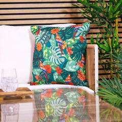 icon® Parrot Indoor-Outdoor Cushion, Multicolour