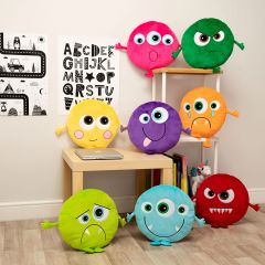 Eden® Kids Sensory Monster Emotions Cushions [Pack of 8]