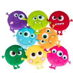 Eden® Kids Sensory Monster Emotions Cushions [Pack of 8]