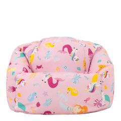 icon® Kids Mermaid Print Classic Bean Bag, Pink