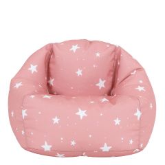 icon® Kids Star Print Classic Bean Bag, Pink