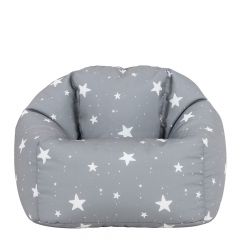 icon® Starry Skies Kids Bean Bag, Grey