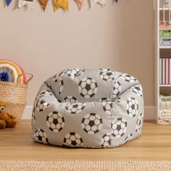 Icon Kids Football Print Classic Bean Bag, Multicolour