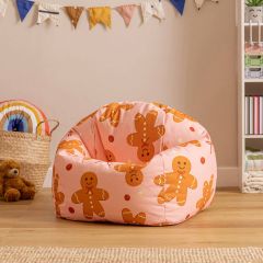 icon® Kids Festive Gingerbread Print Classic Bean Bag