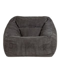 icon® Morgan Cord Armchair Bean Bag, Charcoal