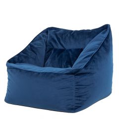 icon® Natalia Velvet Armchair Bean Bag, Navy