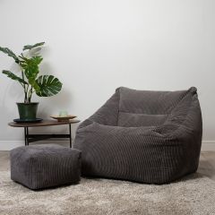 icon® Morgan Cord Armchair Bean Bag & Footstool