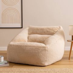 icon® Natalia Faux Rabbit Fur Armchair Bean Bag