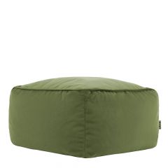 icon® Amara Velvet Footstool, Sage Green