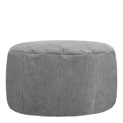 icon® Remi Fine Corduroy Footstool, Charcoal Grey