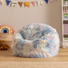 icon® Unicorn Faux Fur Bean Bag