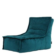 icon® Dolce Velvet Lounger Bean Bag, Teal