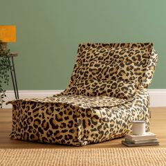 icon® Dolce Leopard Print Woven Lounger Bean Bag