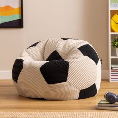 icon® Teen Football Print Corduroy Classic Bean Bag