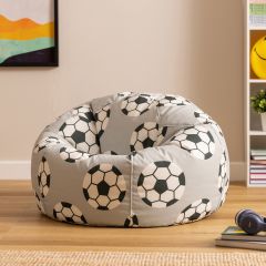 icon® Teen Football Print Classic Bean Bag, Multicolour