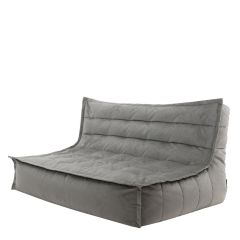icon® Kota Velvet Sofa, Charcoal Grey