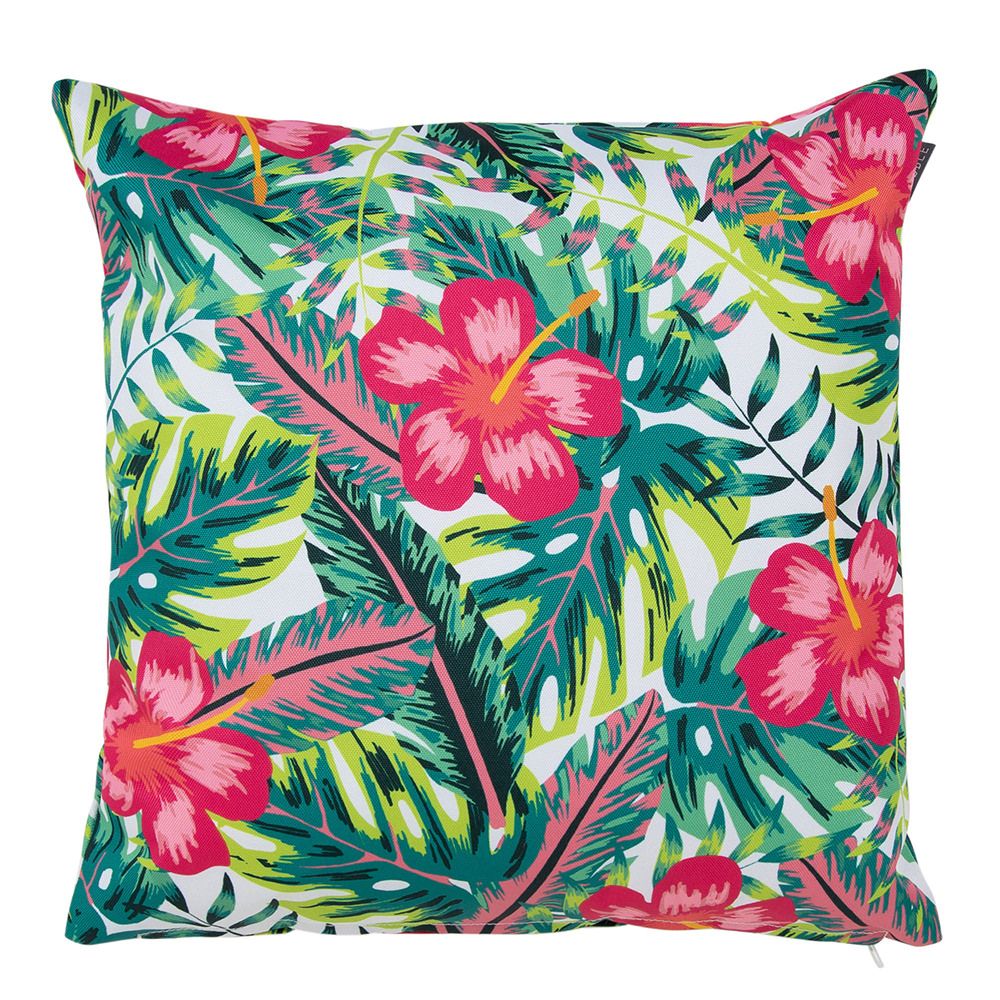 icon® Tropical Flower Indoor-Outdoor Cushion, Multicolour