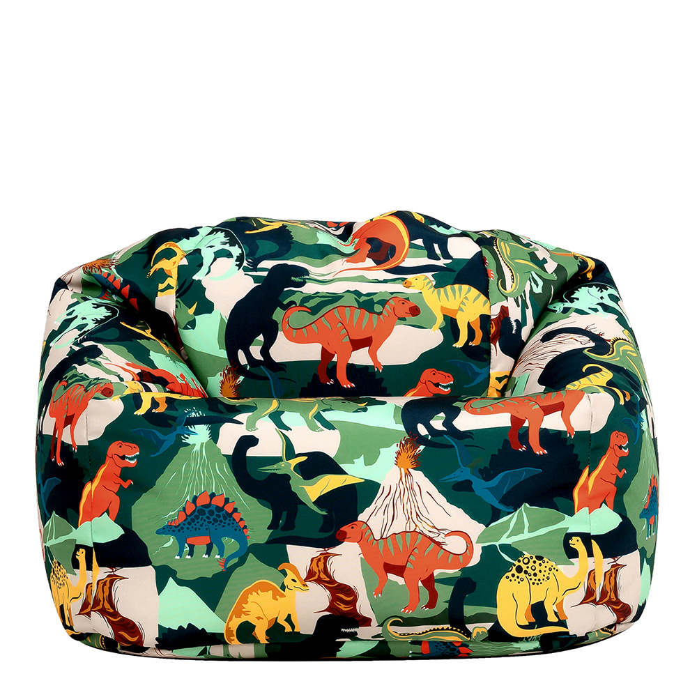 icon Jurassic Classic Bean Bag Dinosaur Print Kids Beanbag, Multicolour