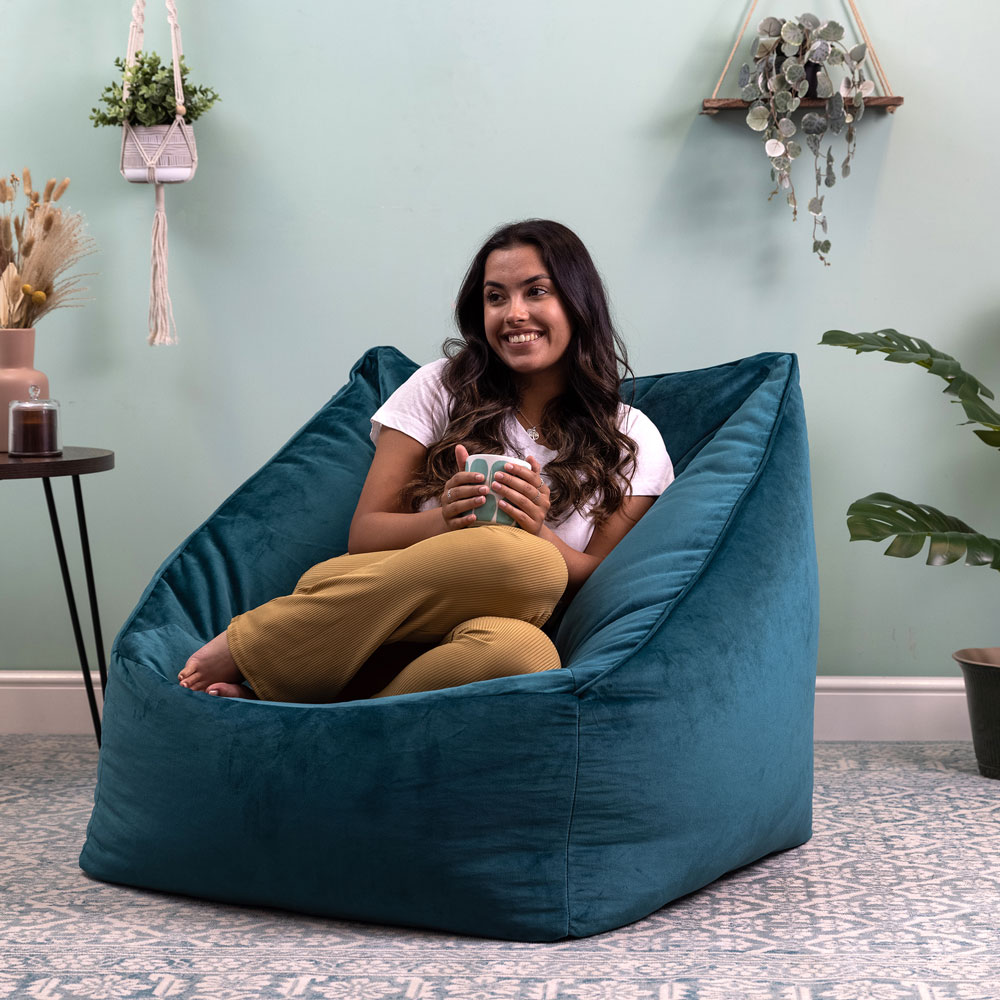 icon® Natalia Velvet Armchair Bean Bag