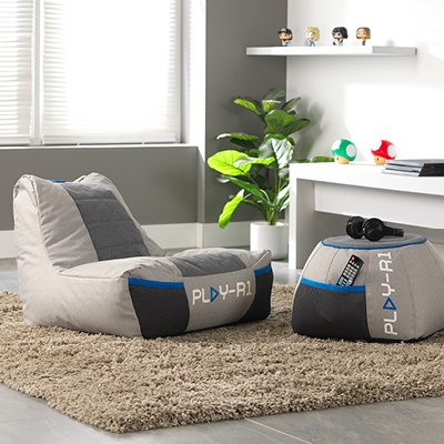 Beta Gaming Bean Bag & Footstool