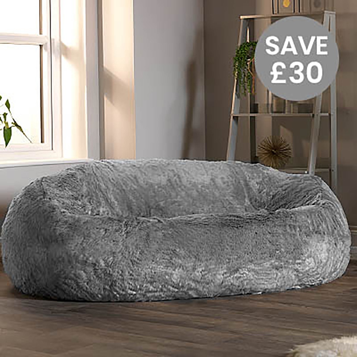 Giant Faux Fur Bean Bag