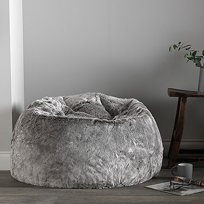 Arctic Wolf Bean Bag