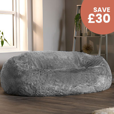 Giant Faux Fur Bean Bag