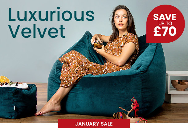 Velvet Bean Bags Outdoor - Mobile