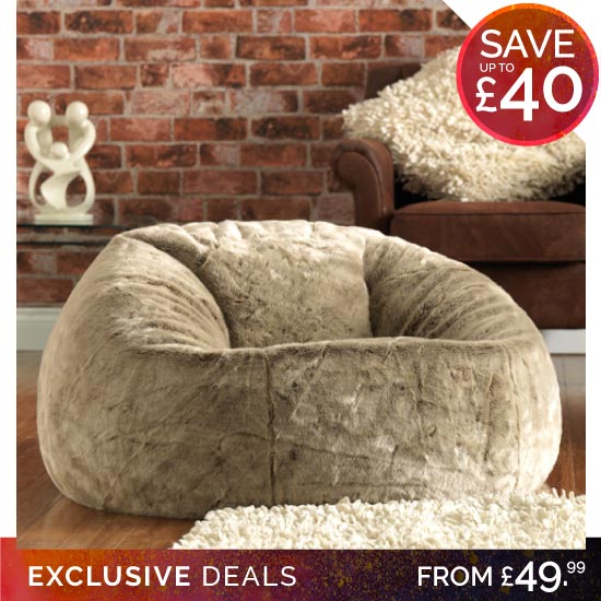 Adult Fur Bean Bags - Sub banner