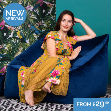 Velvet Lounge Chair Bean Bag - Sub Banner