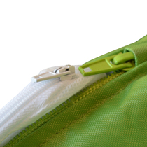 Safety Zip Safety Zip on a Bean Bag