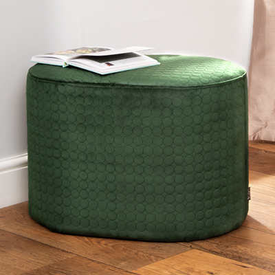 Velvet Upholstered Oval