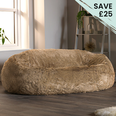 Giant Faux Fur Bean Bag